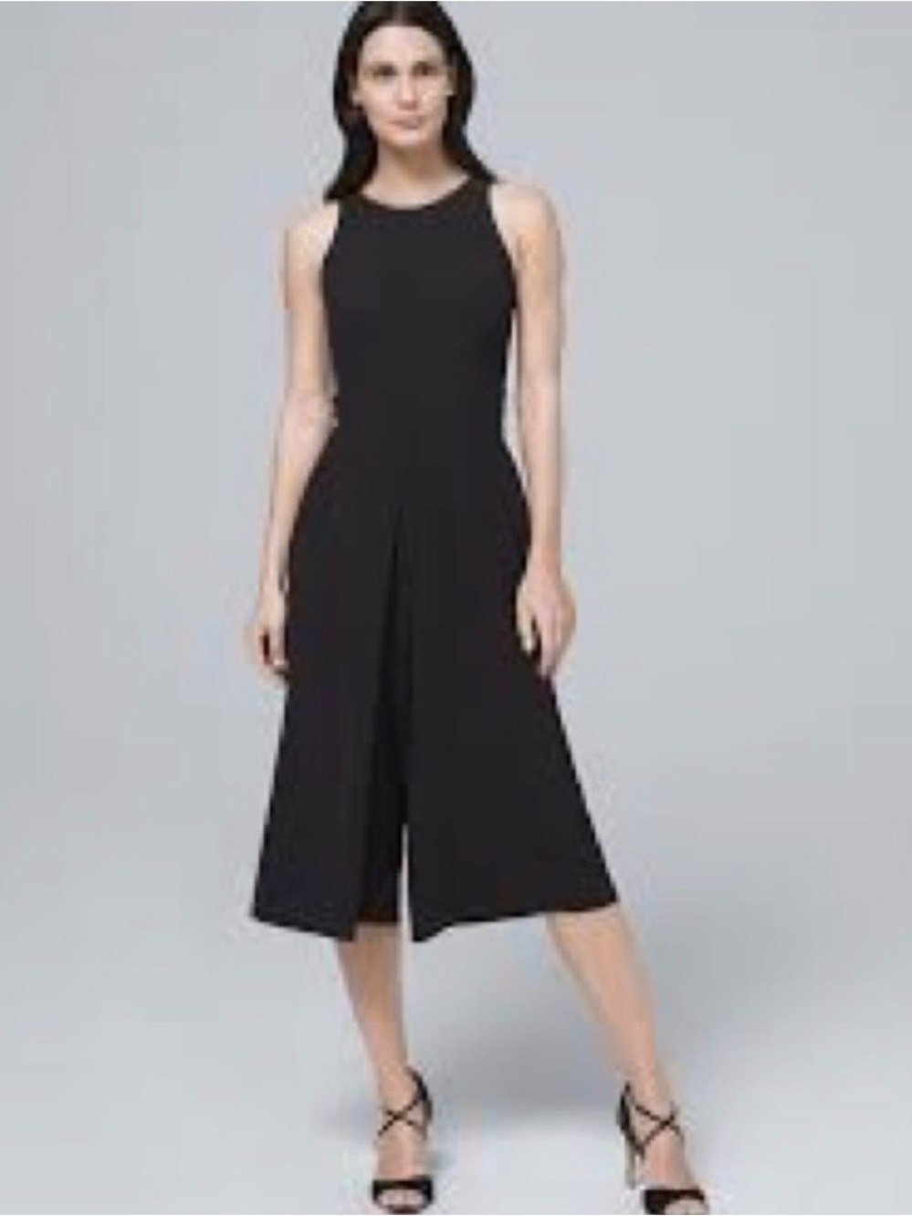 NWT Sleeveless Black Wide-Leg Jumpsuit